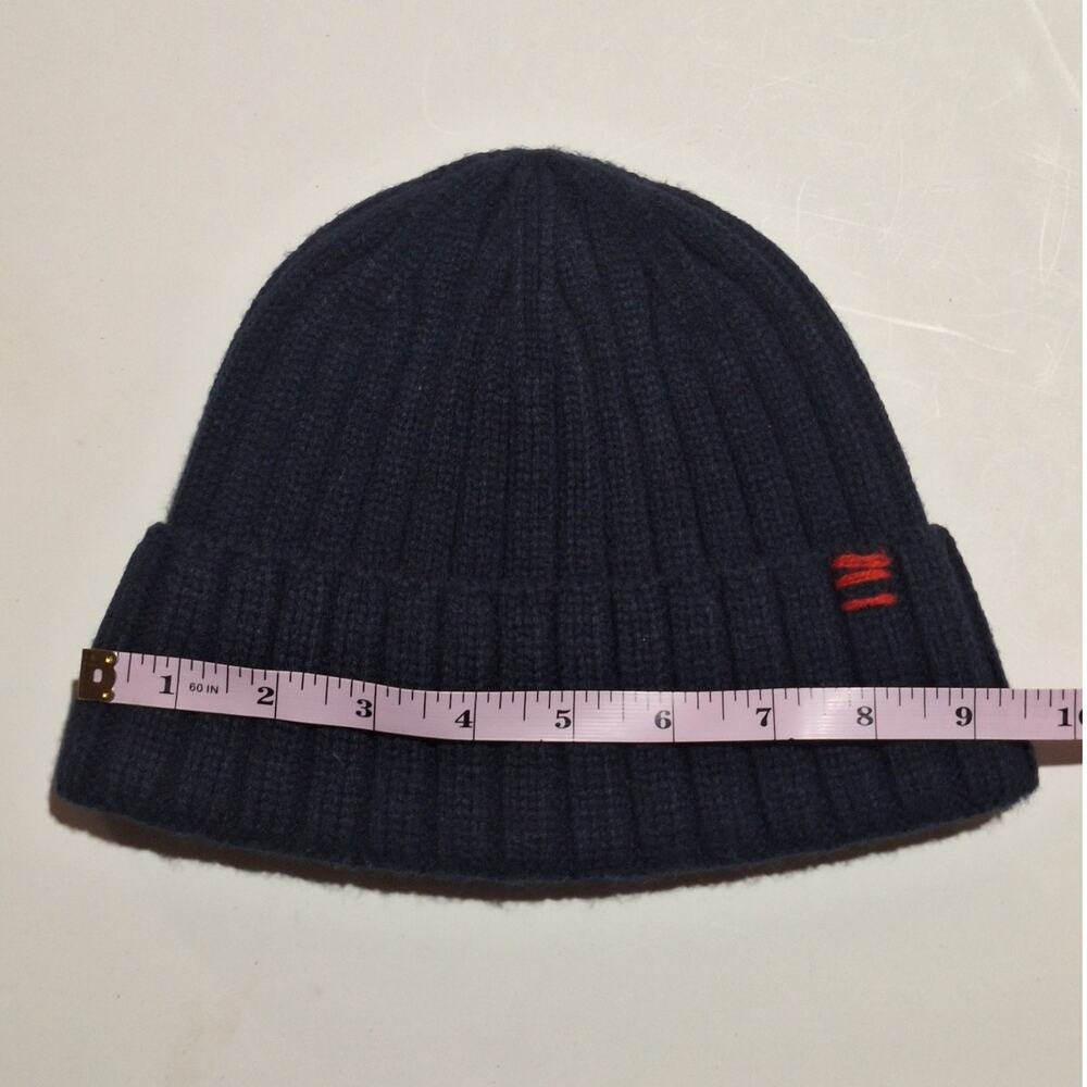 Urban Outfitters Beanie UNISEX OS Navy Chunky Ribbed Cuffed Outdoor Cozycore - Picture 5 of 8